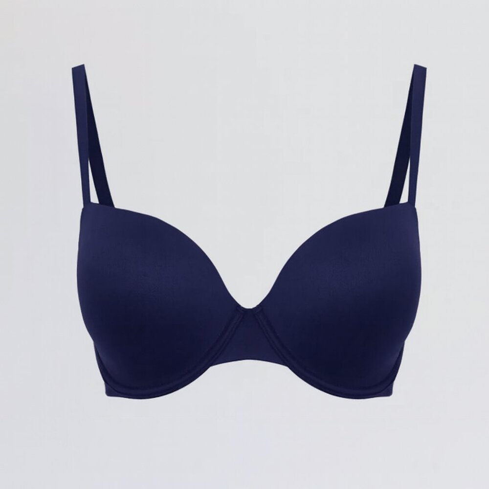 Soma Dark Blue Enbliss Full Coverage Bra Women's Size 34D Smooth Comfort Soft